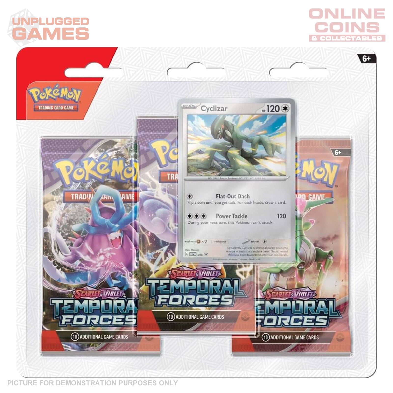 Pokemon TCG - Temporal Forces - Three Booster Blister - Cyclizar